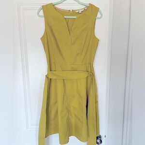 Boden Chartreuse A-Line Dress